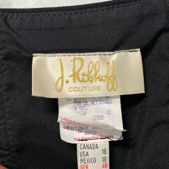 Joseph Ribkoff Shimmering Metallic  Bustier Sz 18 Rear Zip - Picture 5 of 5